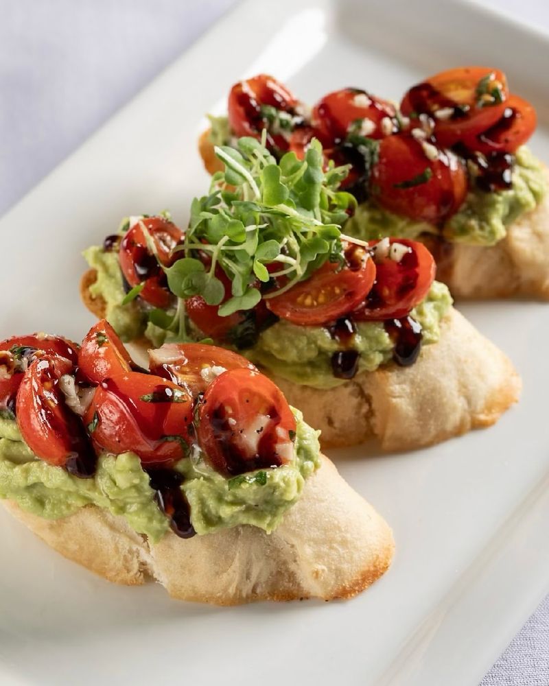 Avocado and Tomato Bruschetta