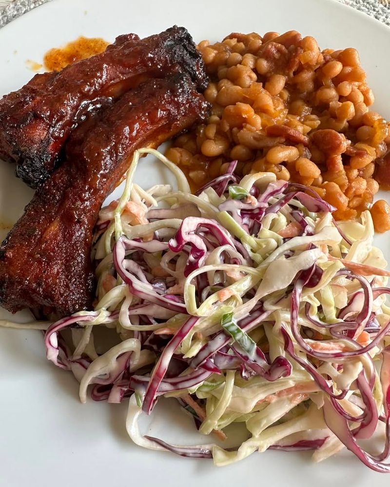 BBQ Ribs with Coleslaw