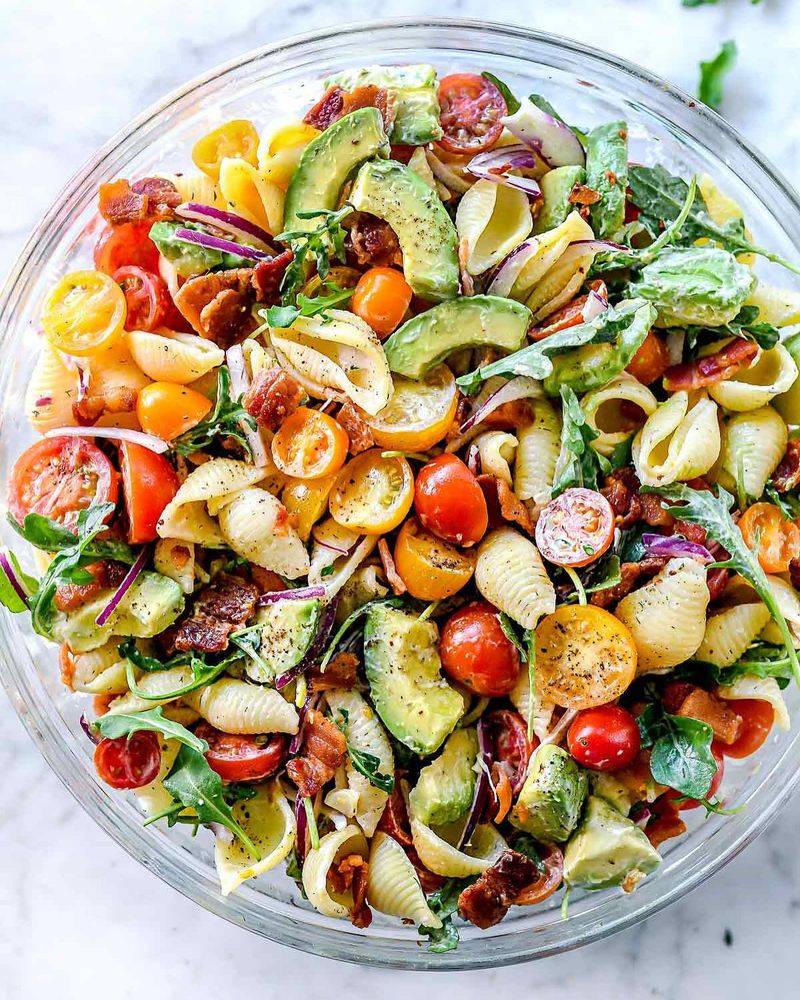 Bacon Avocado Pasta