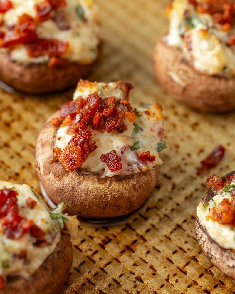 Bacon-Stuffed Mushrooms