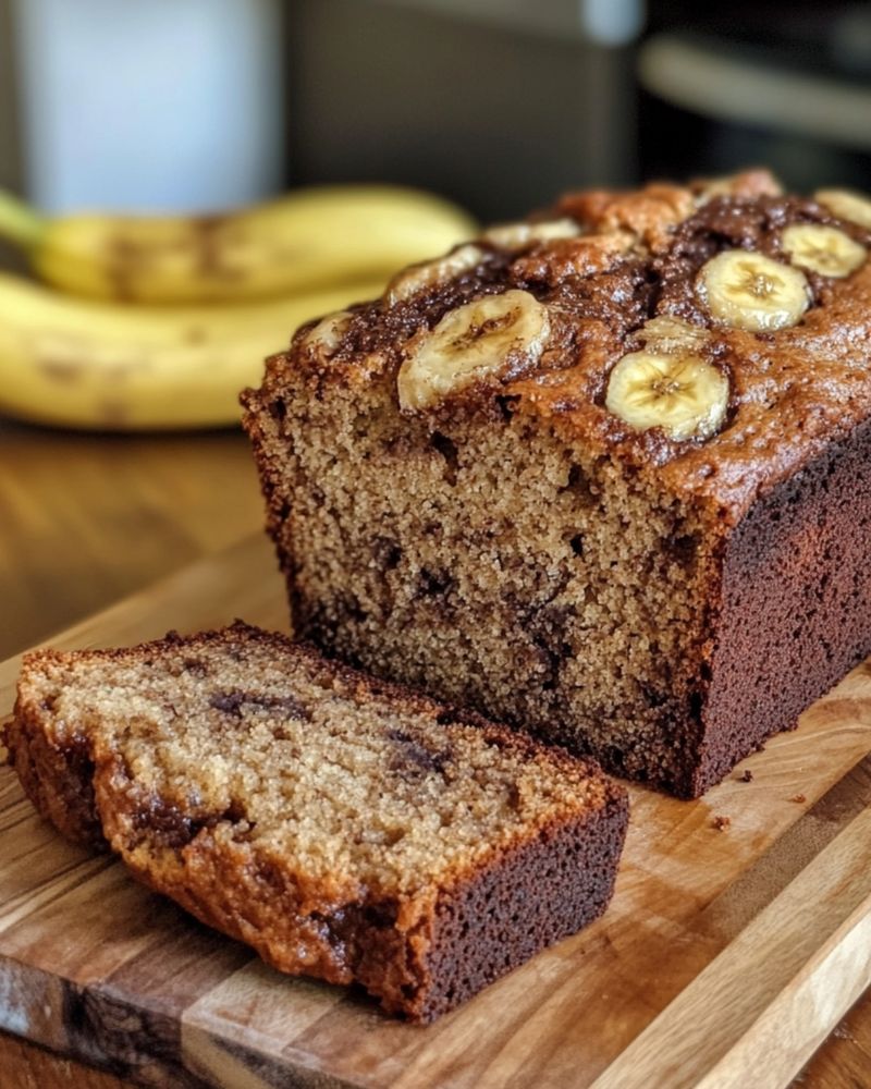 Banana Nut Bread Sheet Cake