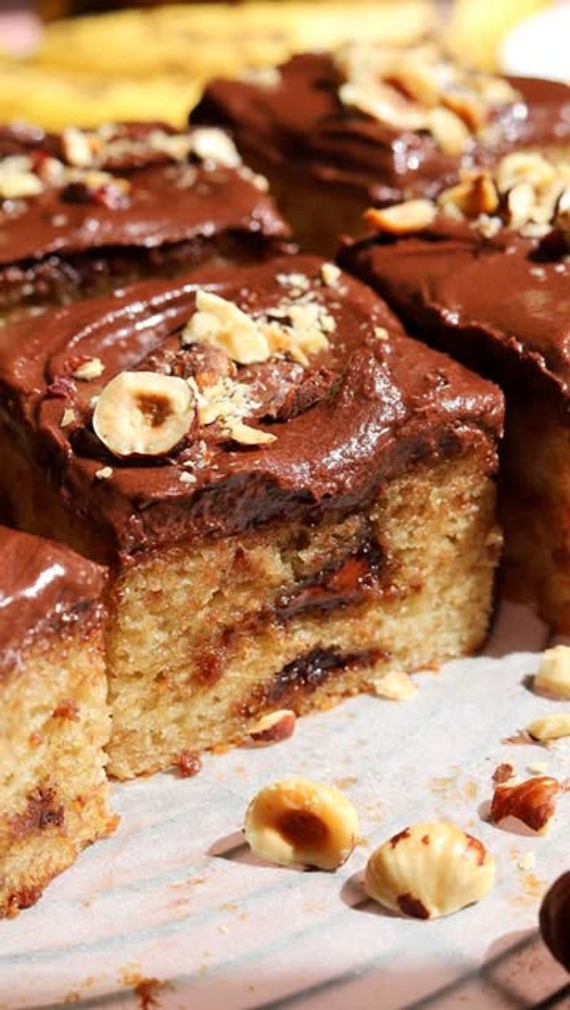 Banana Nutella Cake