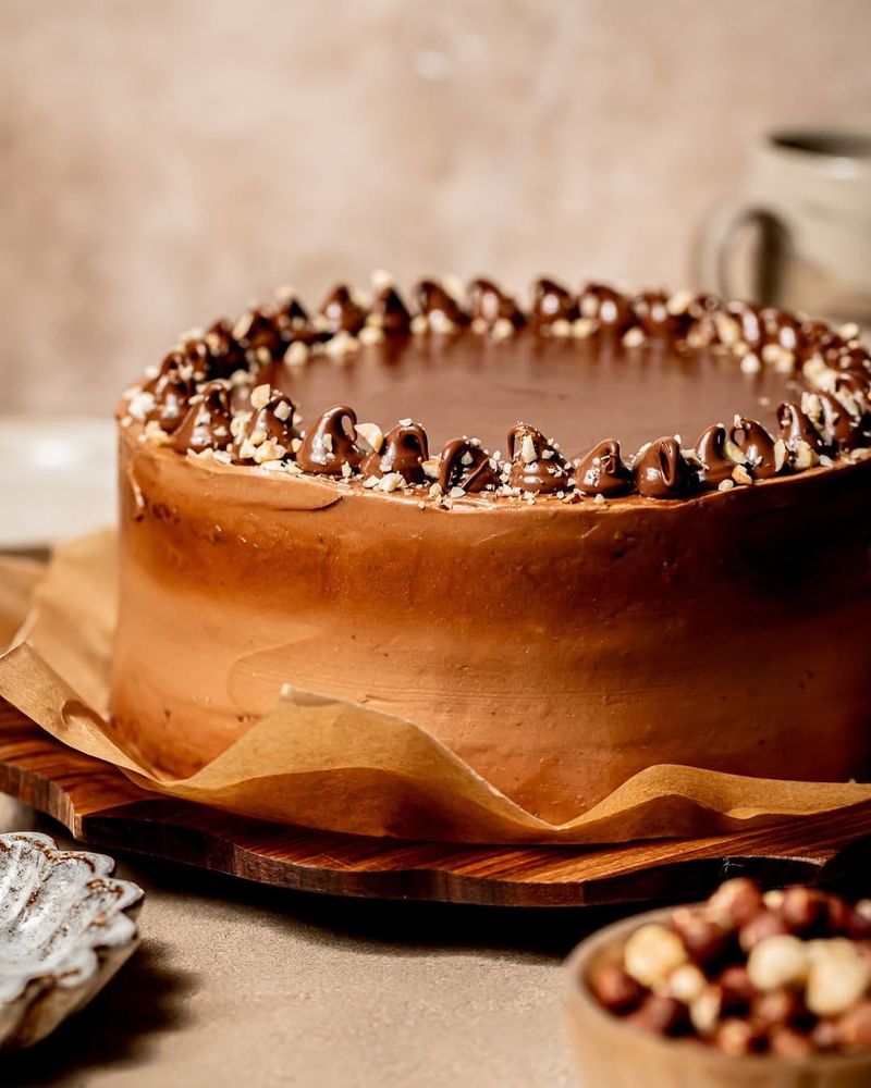 Banana Nutella Layer Cake