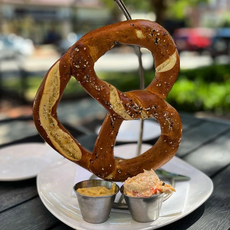 Barbecue-Smoked Cheese-Stuffed Pretzels