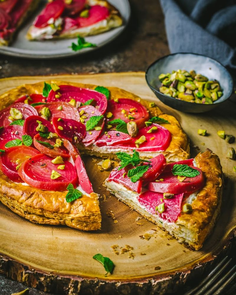 Beetroot and Feta Galette