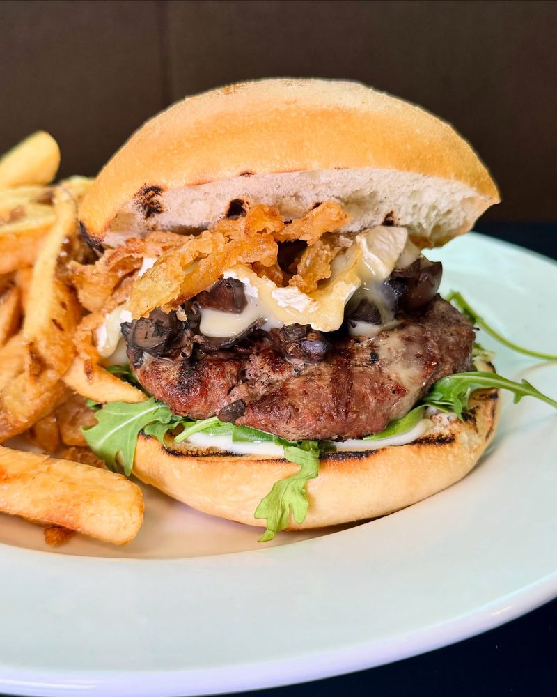 Bison Burger with Saskatoon Berry Sauce