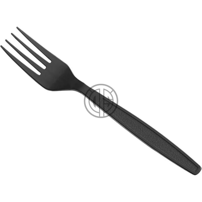 Black Plastic Fork
