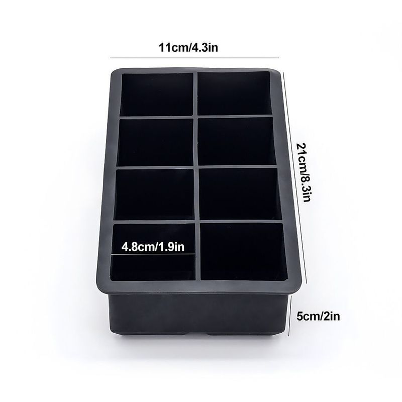 Black Plastic Ice Cube Tray