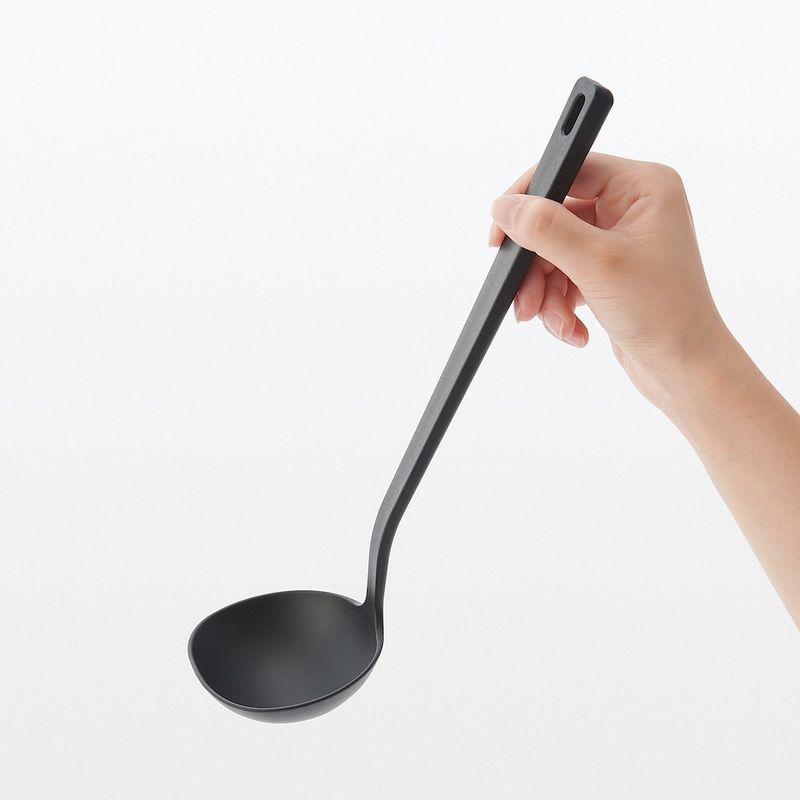 Black Plastic Ladle