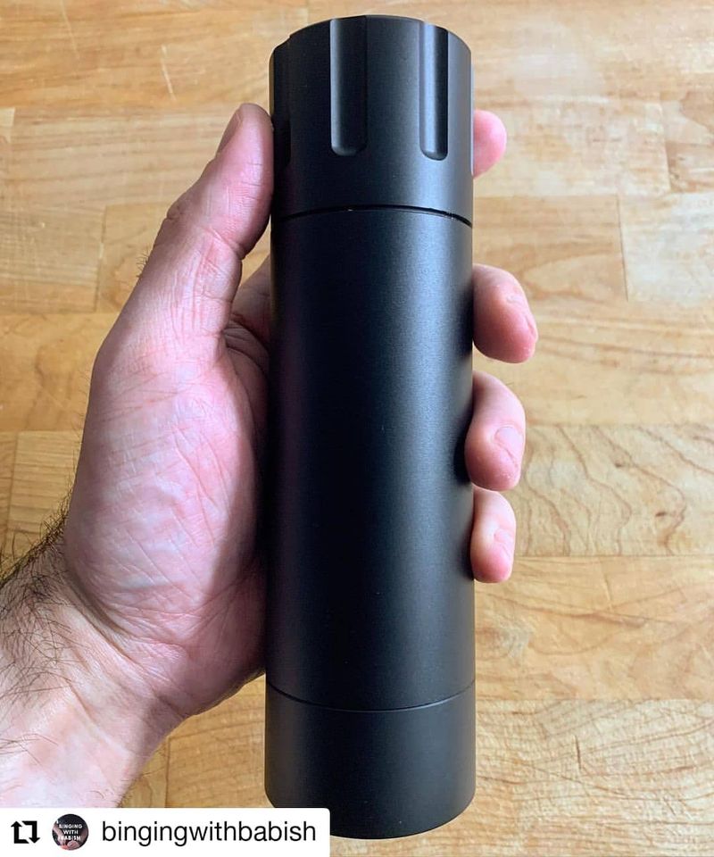 Black Plastic Pepper Grinder