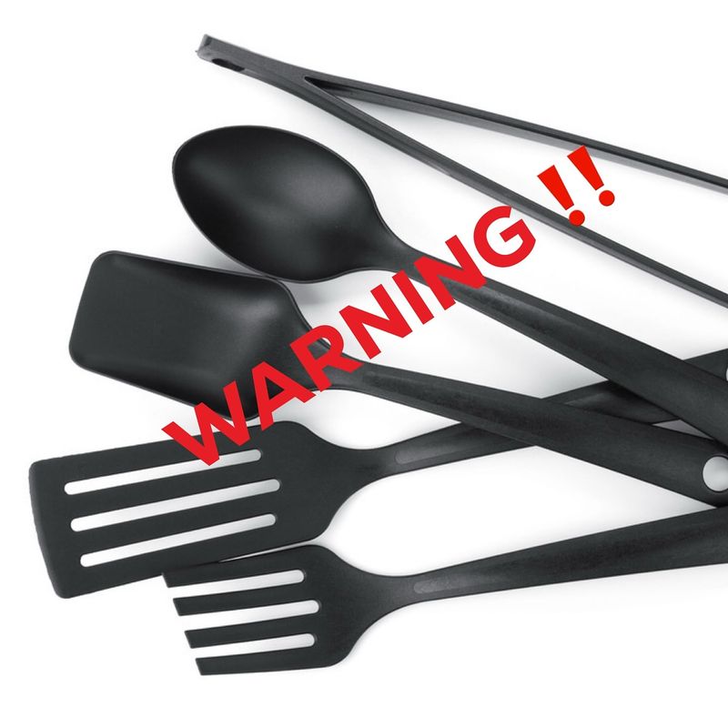 Black Plastic Spatula