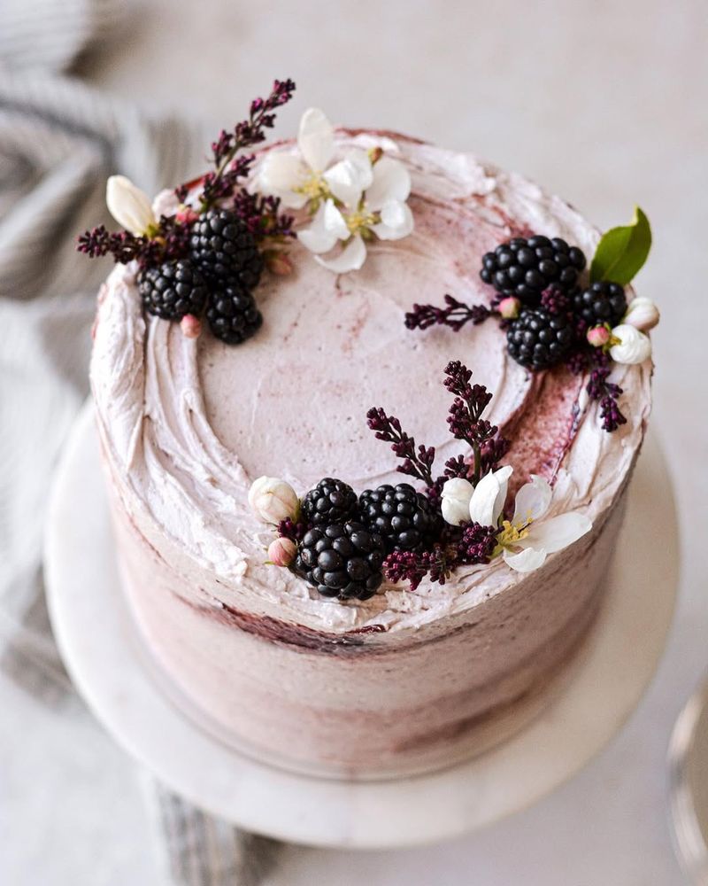 Blackberry Lavender Layer Cake