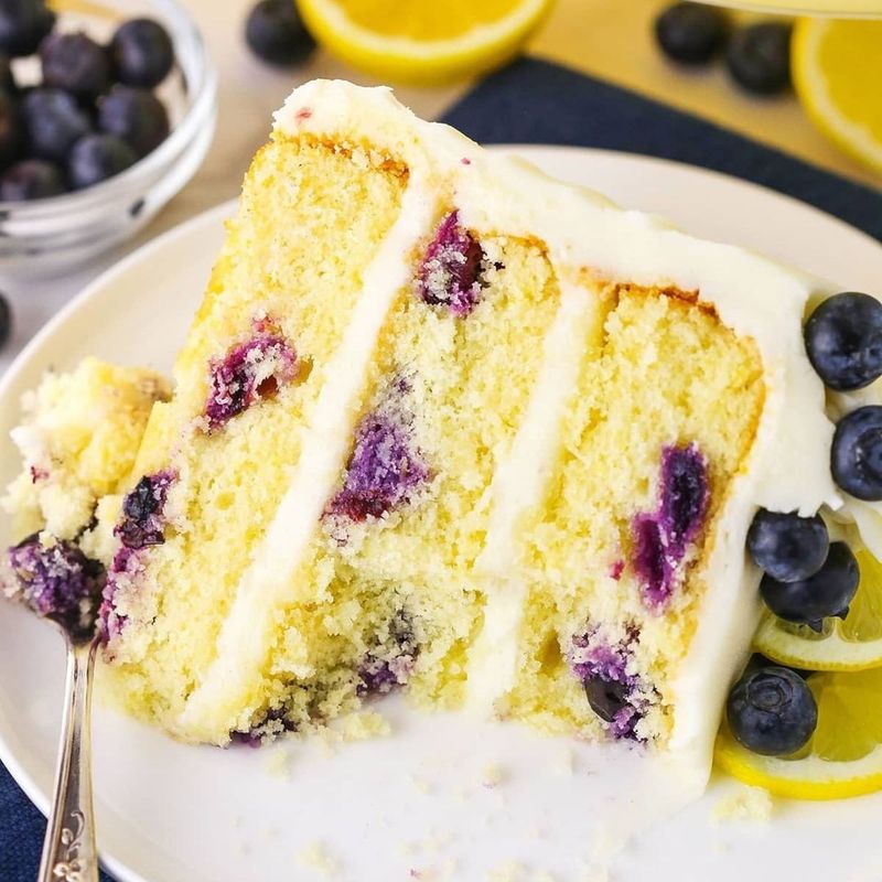 Blueberry Lemon Layer Cake