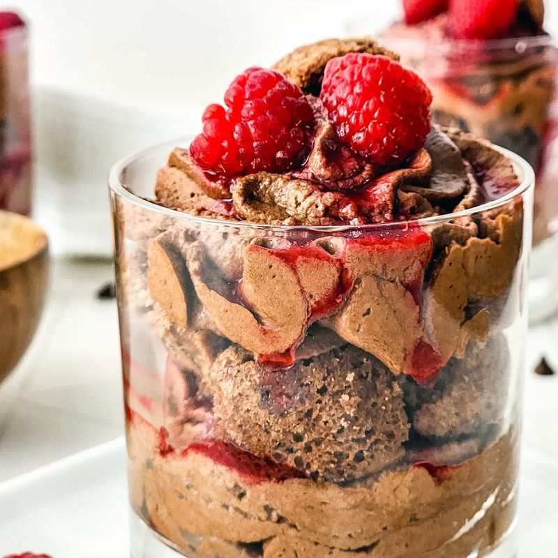 Brownie Mix Chocolate Parfait