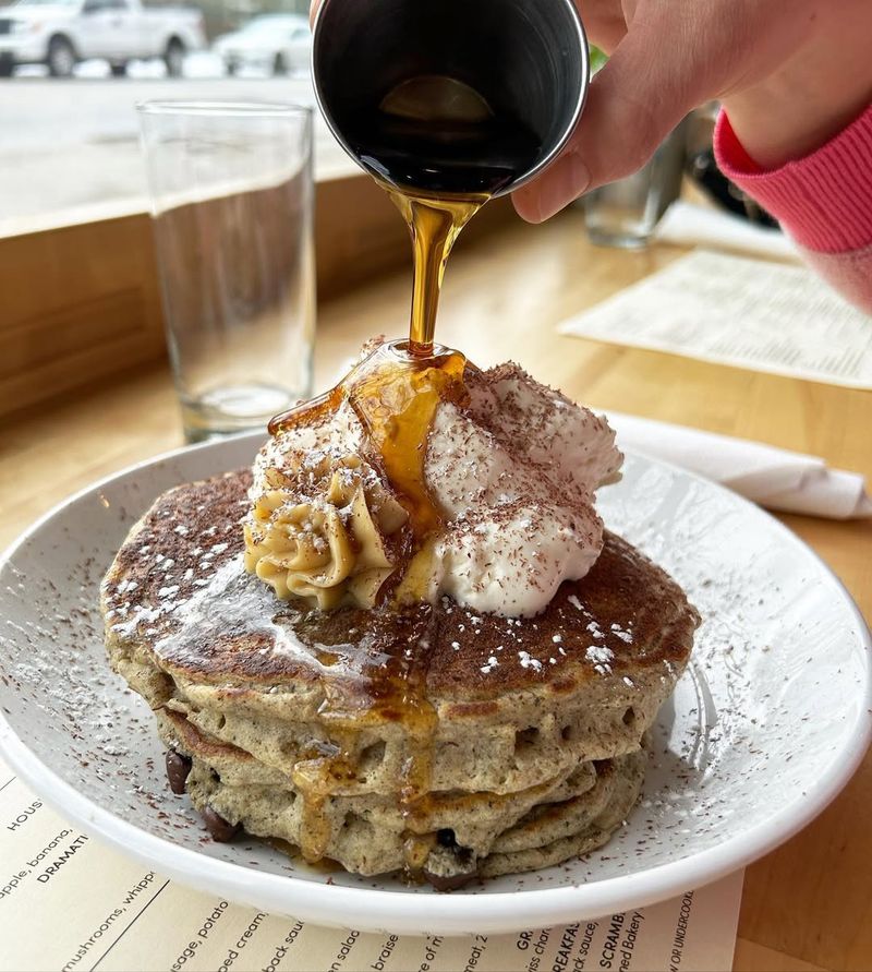 Buckwheat Pancakes with Sorghum Syrup