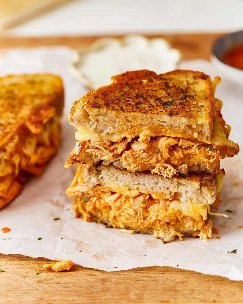 Buffalo Chicken Grilled Cheese