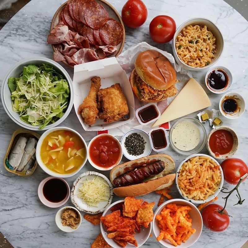 Foods with MSG