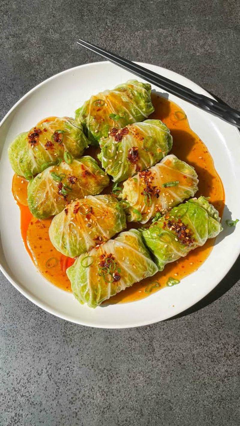 Cabbage Rolls with Lentils