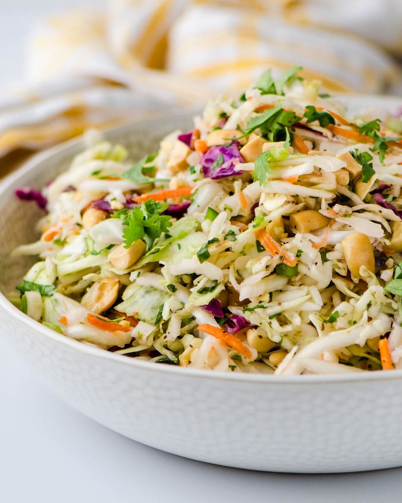 Cabbage Slaw with Lime and Cilantro