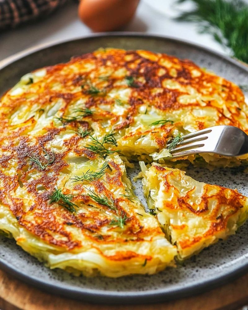Cabbage and Mushroom Frittata