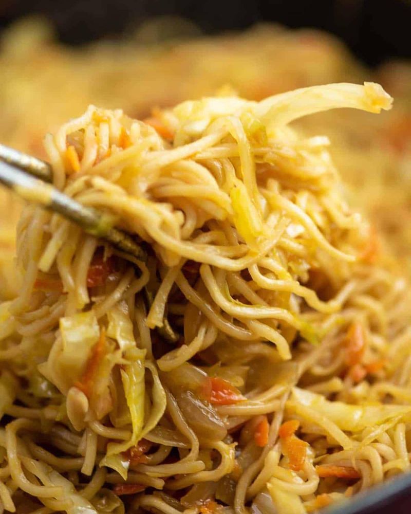 Cabbage and Noodle Stir-Fry
