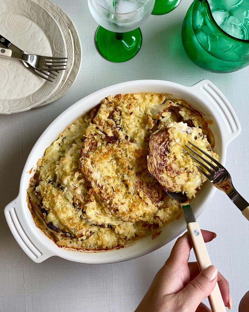 Cabbage and Potato Gratin