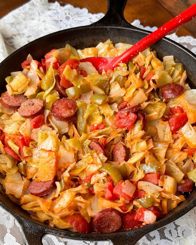 Cabbage and Sausage Skillet