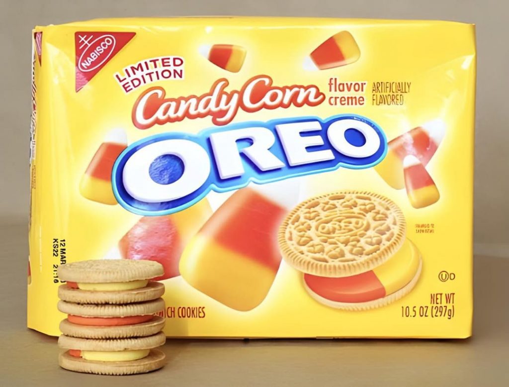Candy corn oreos