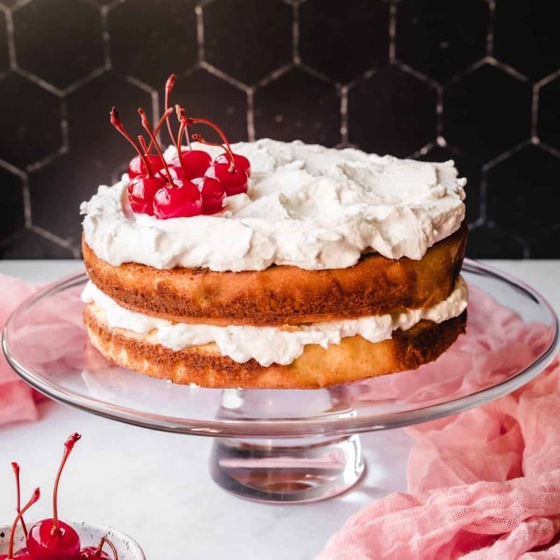Cherry Almond Layer Cake
