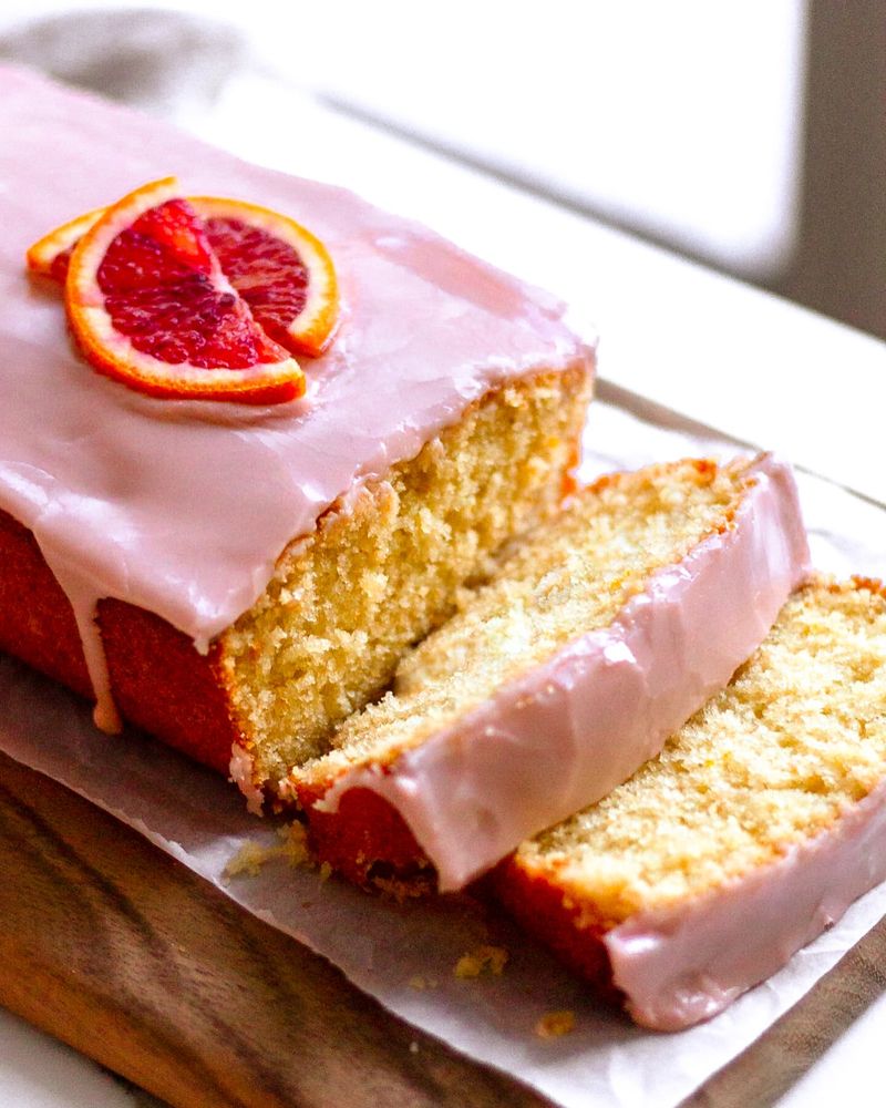 Cherry Almond Loaf Cake