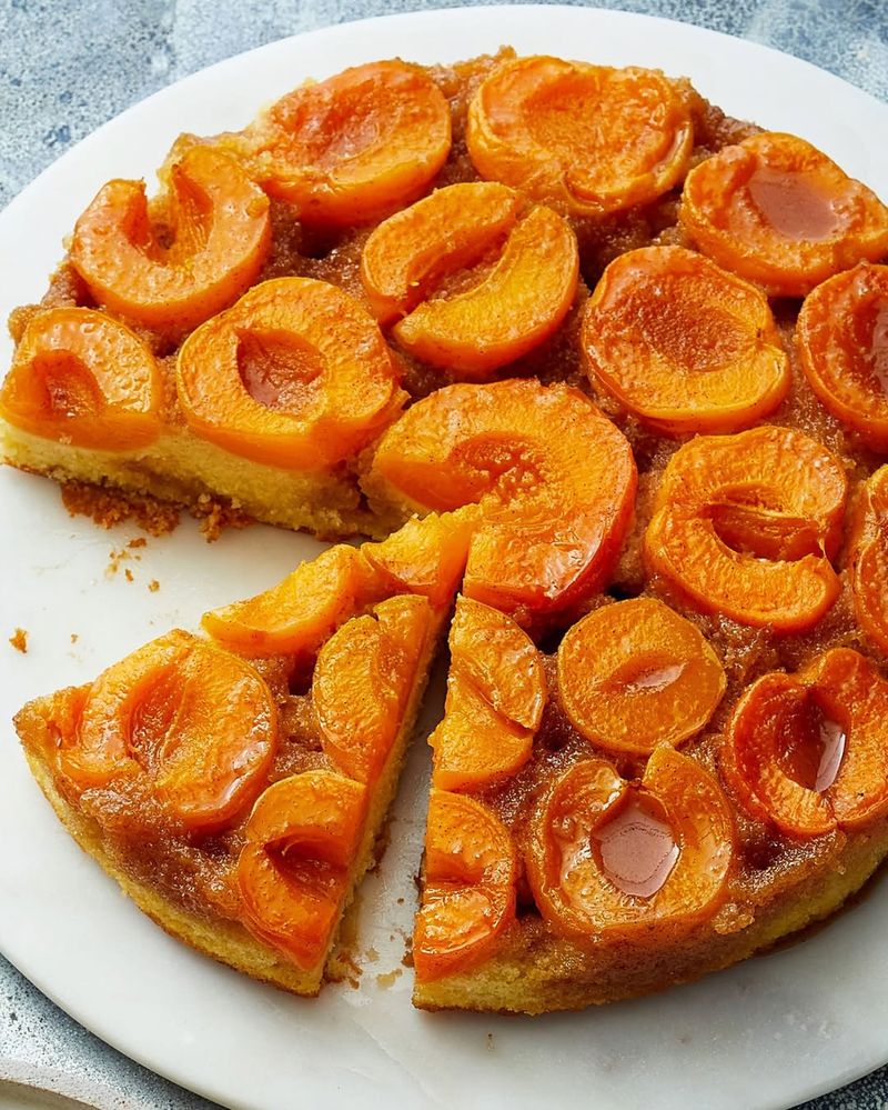 Cherry Apricot Upside Down Cake