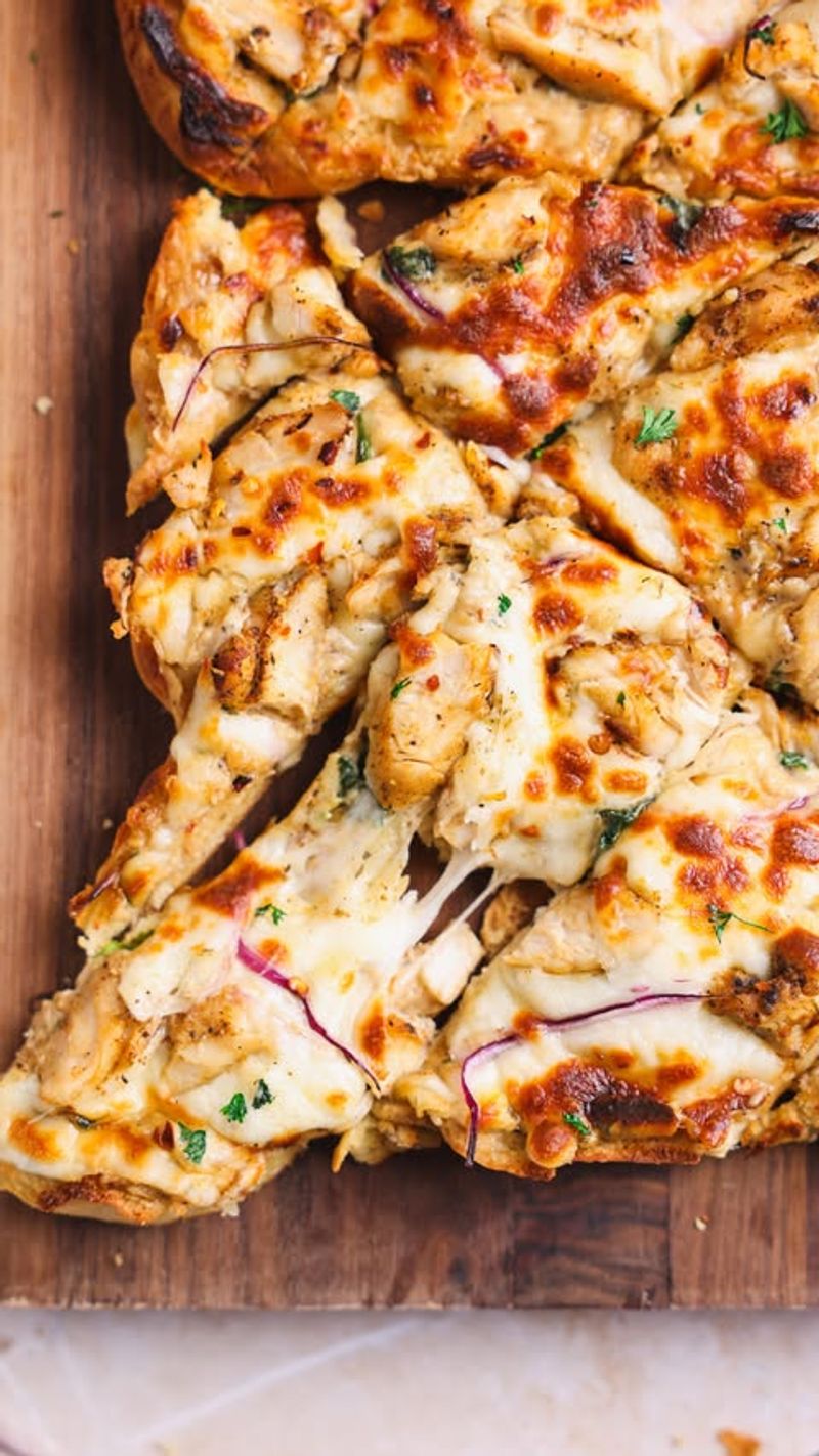 Chicken Alfredo Pizza