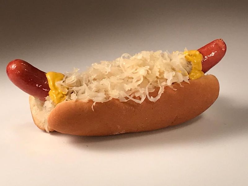 Hot Dog with Sauerkraut