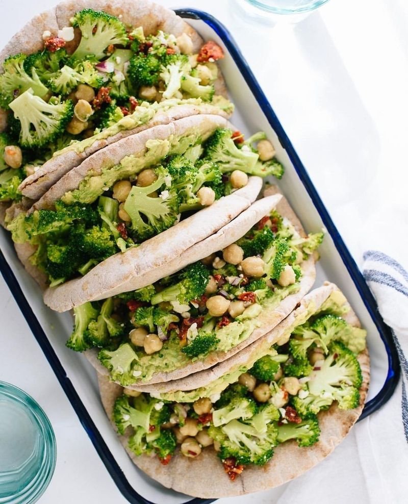 Chickpea and Avocado Pita