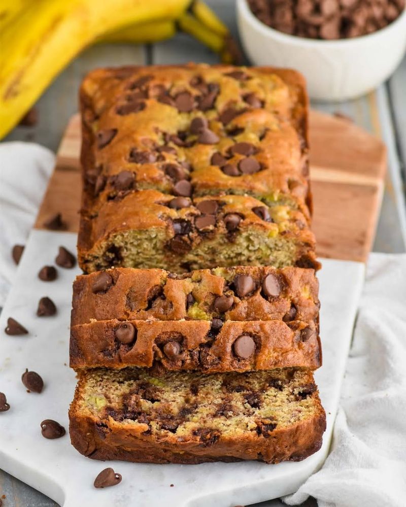 Chocolate Chip Banana Loaf Cake