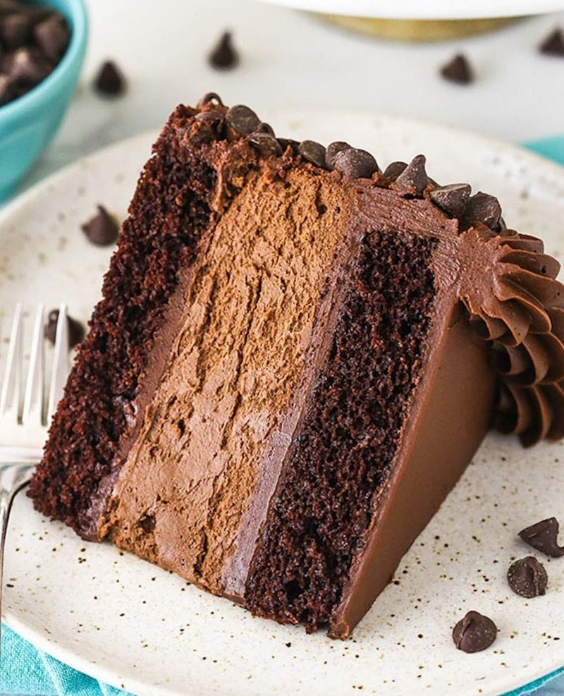 Chocolate Raspberry Layer Cake