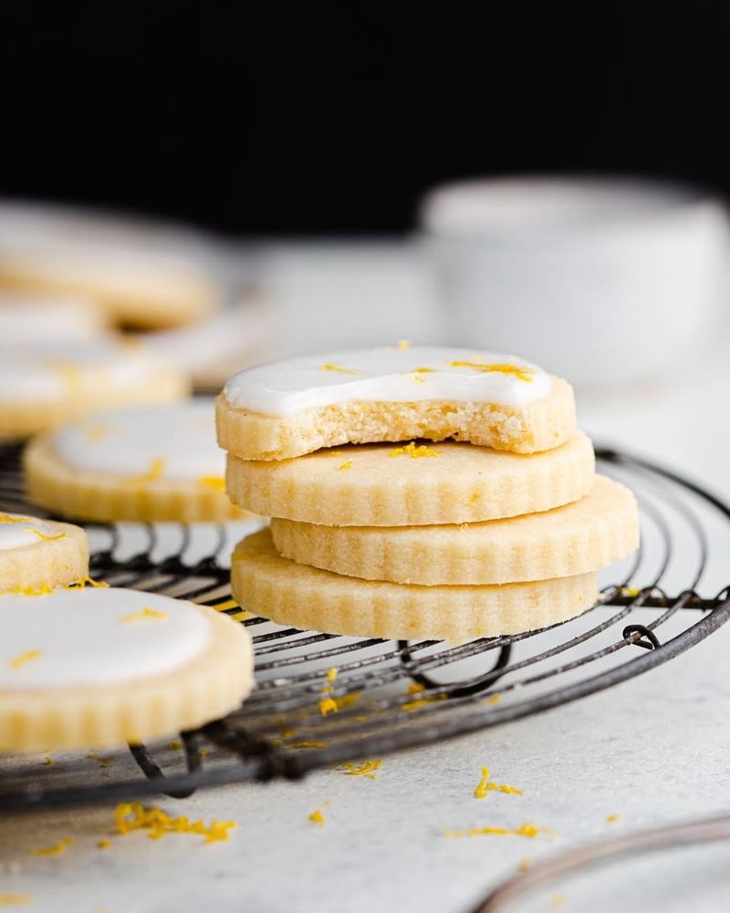 Classic Lemon Shortbread Cookies