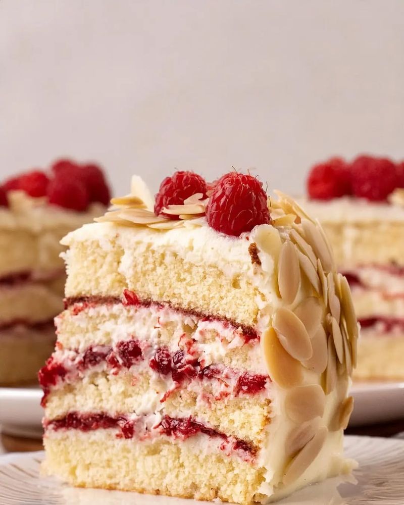 Classic White Chocolate Raspberry Cake