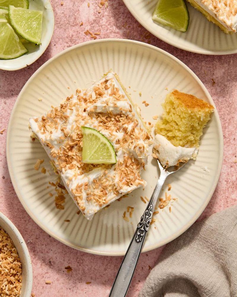 Coconut Lime Sheet Cake