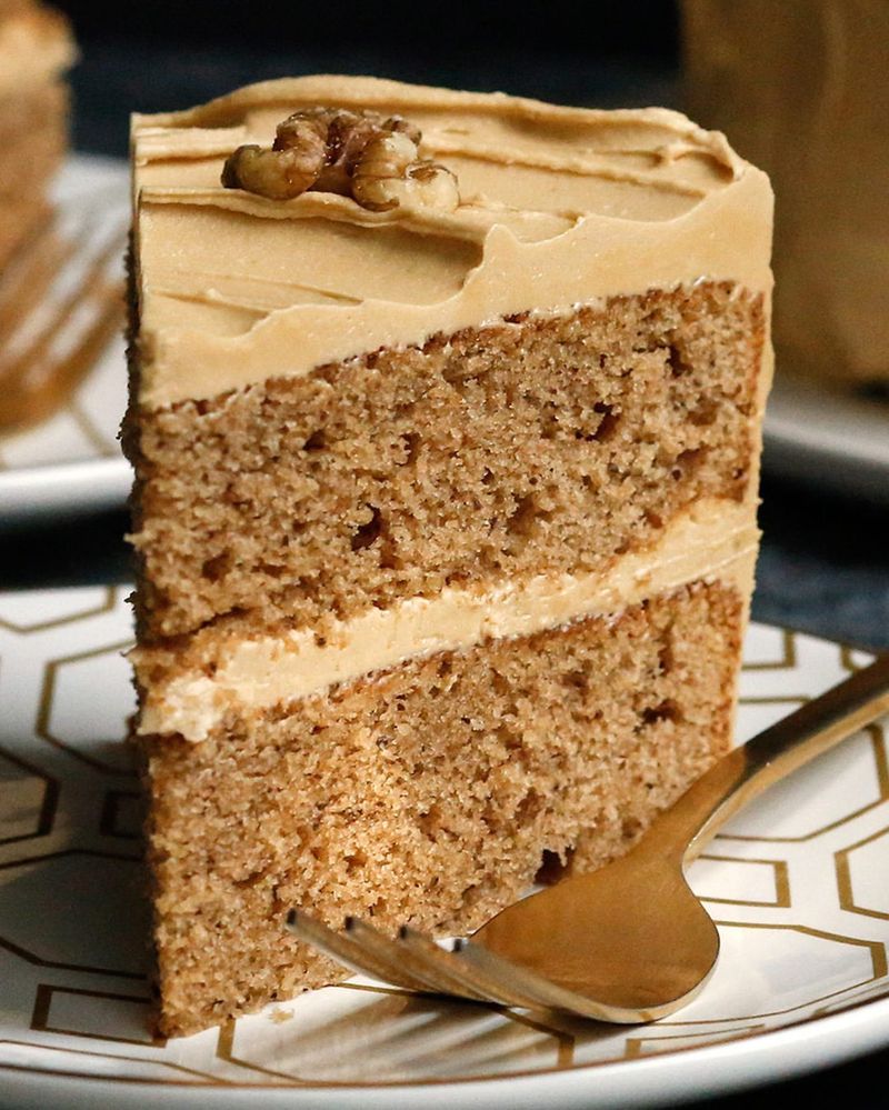 Coffee Walnut Layer Cake