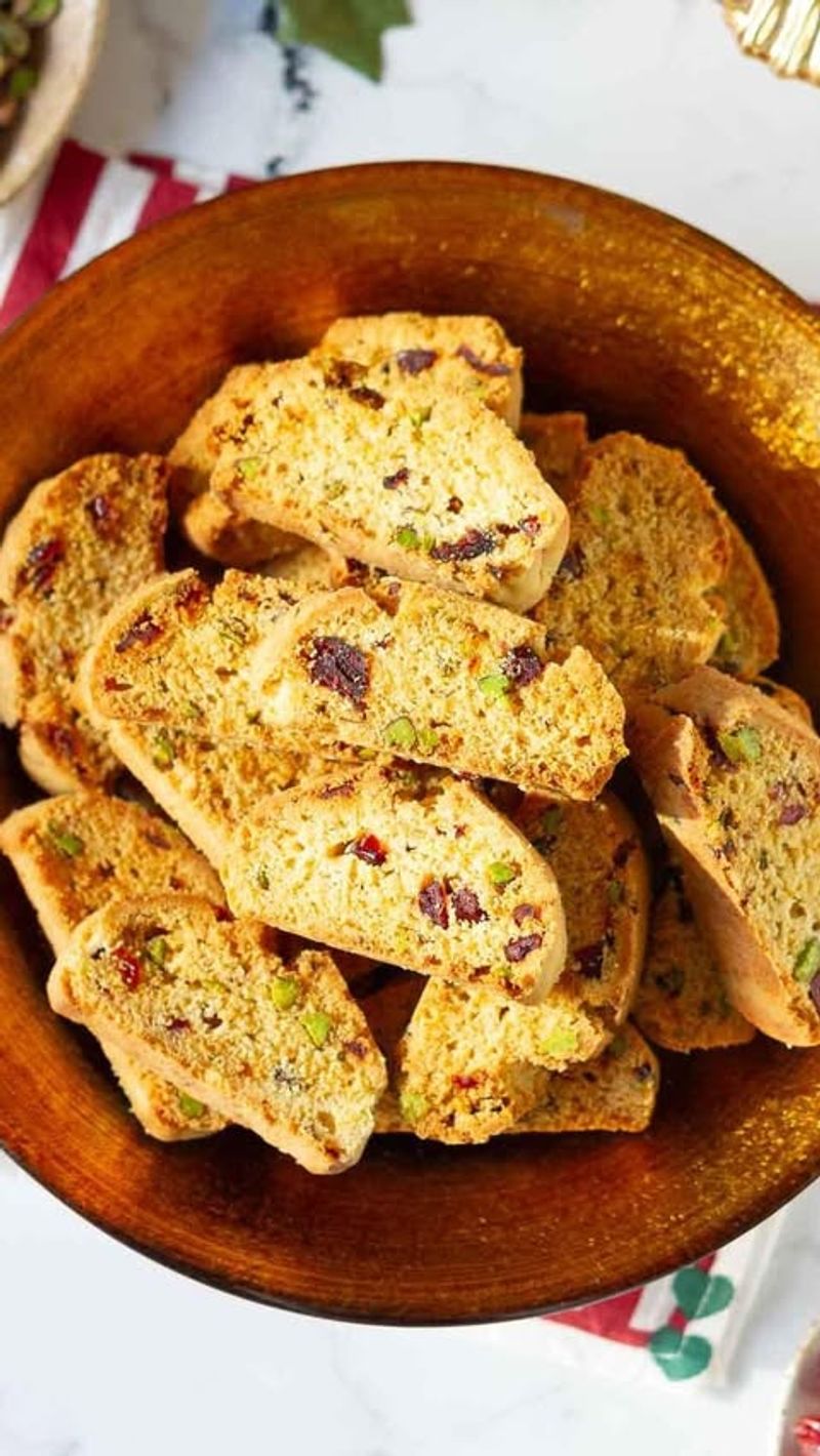 Cranberry Pistachio Biscotti