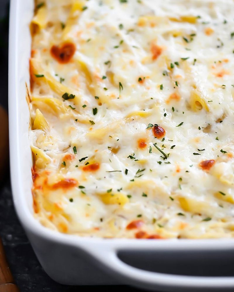 Creamy Baked Fettuccine Alfredo