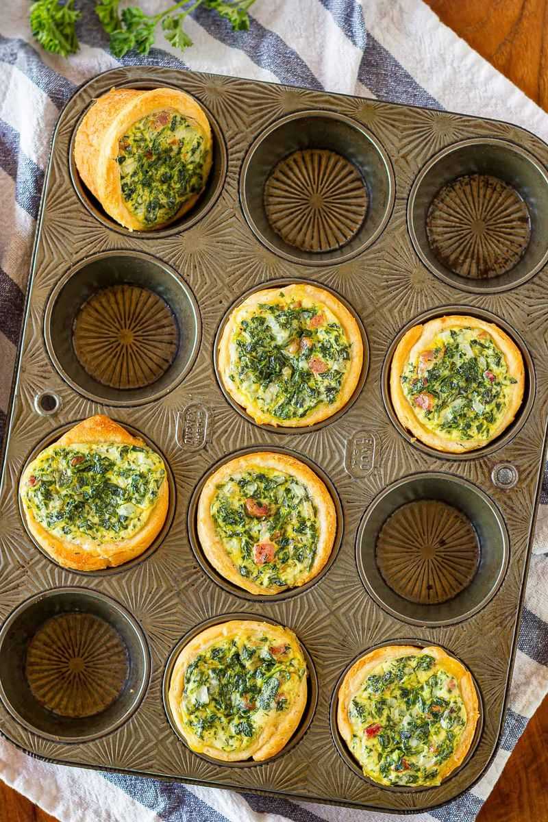 Crescent Roll Mini Quiches