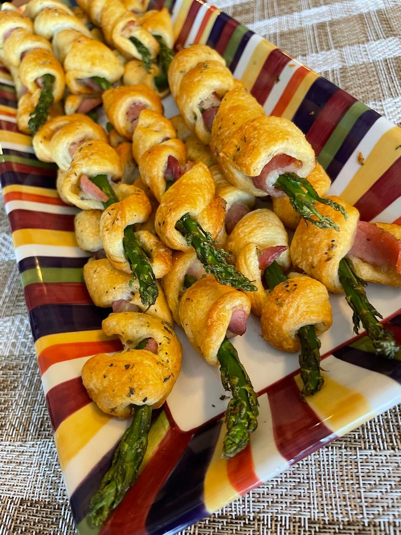 Crescent Roll Veggie Spiral
