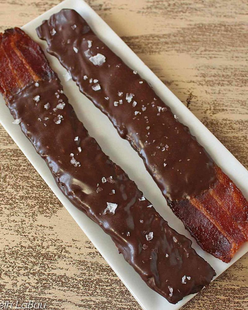 Dark Chocolate-Dipped Bacon