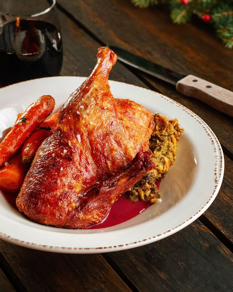Duck Confit with Red Wine Reduction