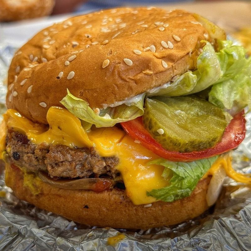 Five Guys Cheeseburger