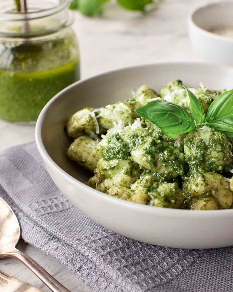 Gnocchi with Pesto Sauce