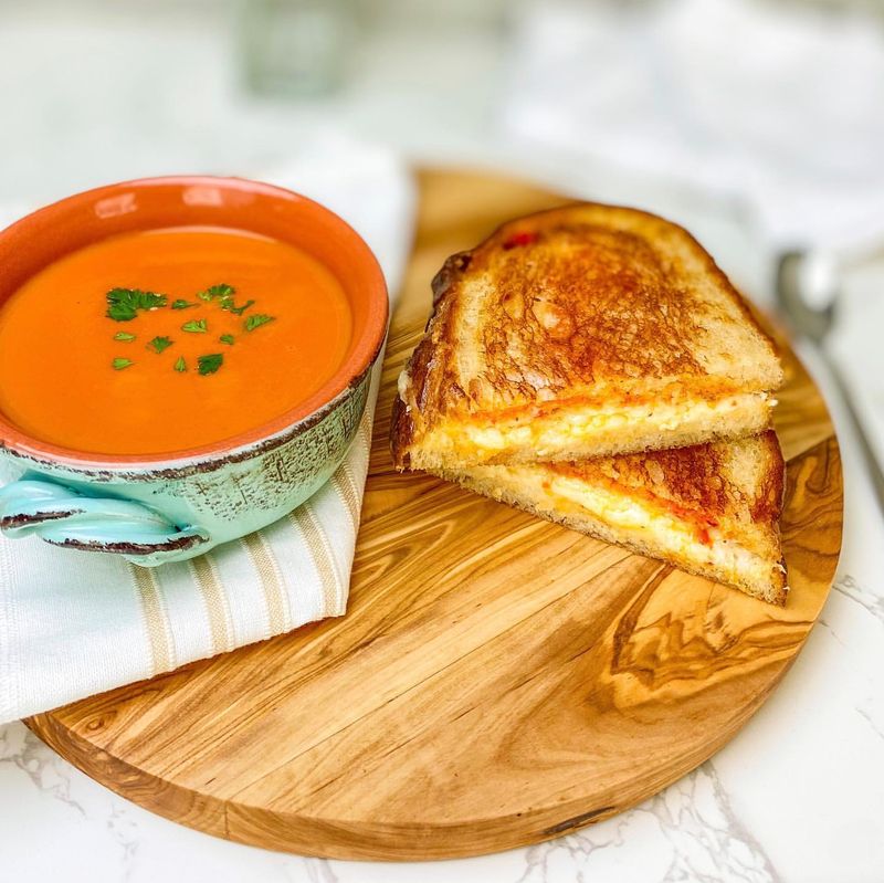 Grilled Cheese and Tomato Soup