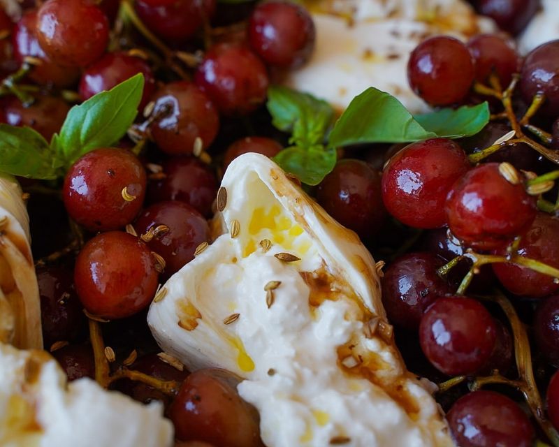 Grilled Grapes